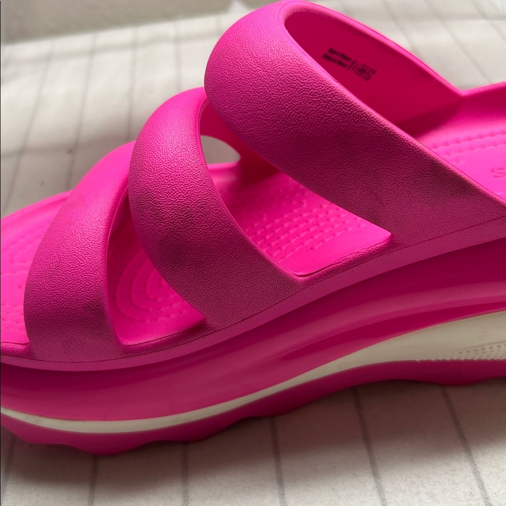 Crocs WOMEN'S MEGA CRUSH TRIPLE STRAP Pink Crush Size 5M Or 7W - Picture 6 of 11